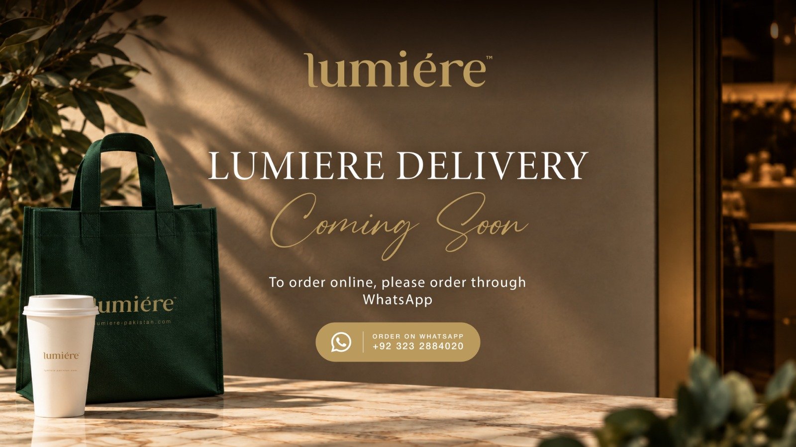 Lumière Delivery - Coming Soon